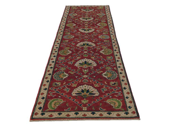 2' 8 x 9' 11 Hand Knotted Kazak Runner Rug