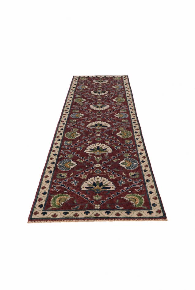 Detail image of 2' 8 x 9' 11 Hand Knotted Kazak Runner Rug