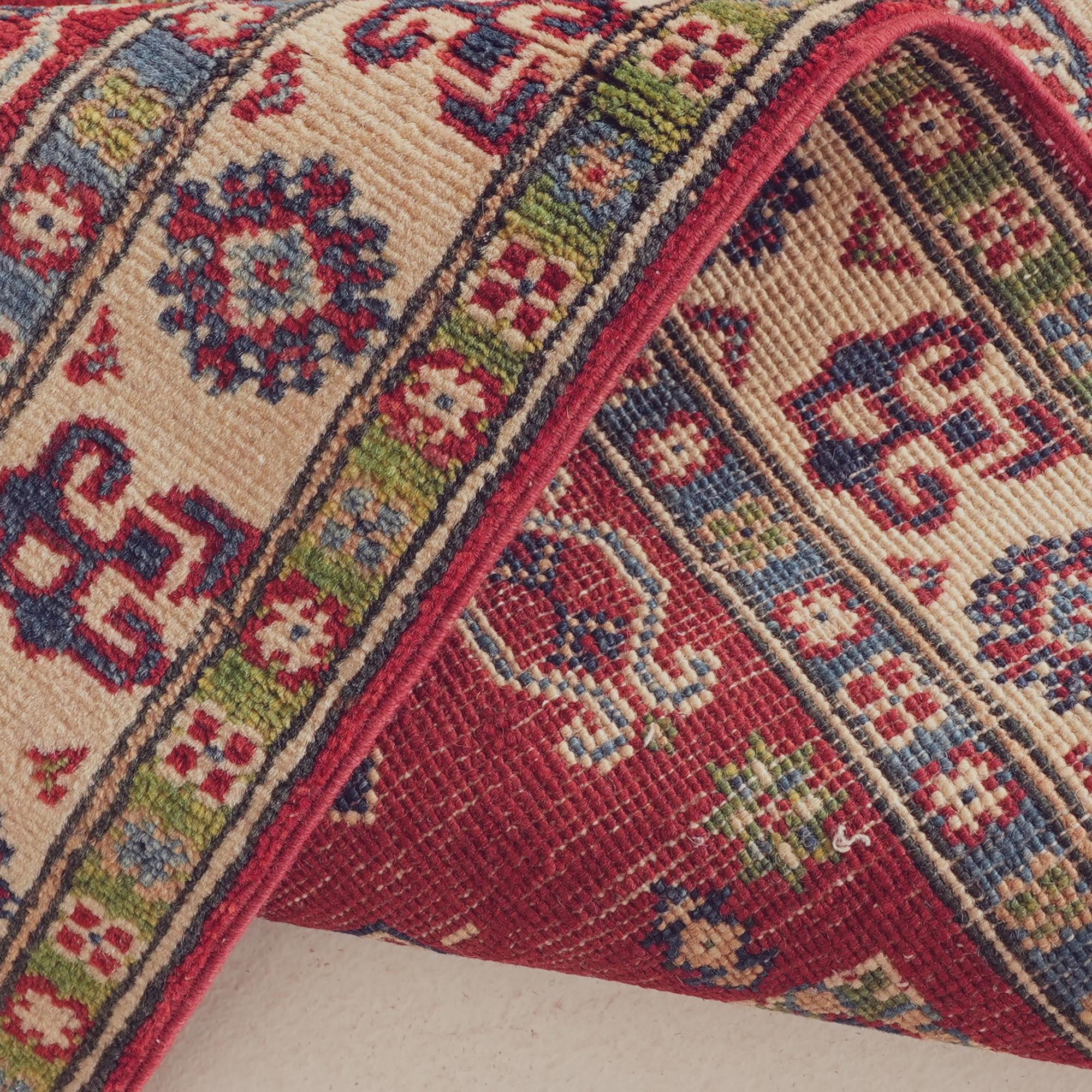 2' 8 x 8' 4 Hand Knotted Kazak Runner Rug