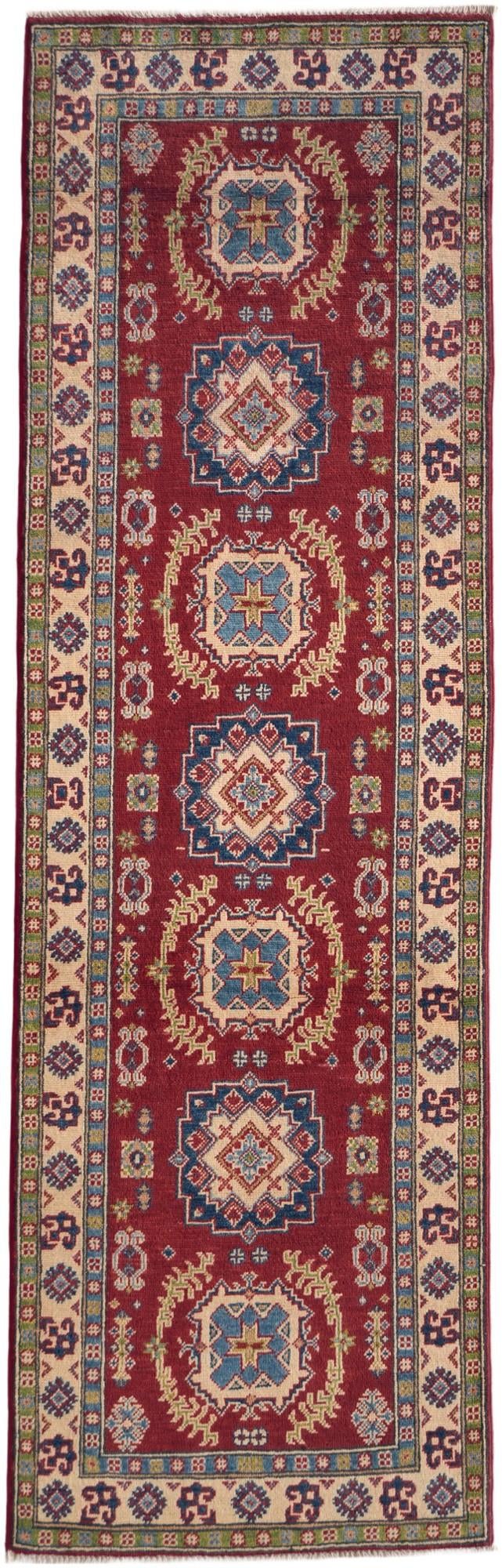 2' 8 x 8' 4 Hand Knotted Kazak Runner Rug