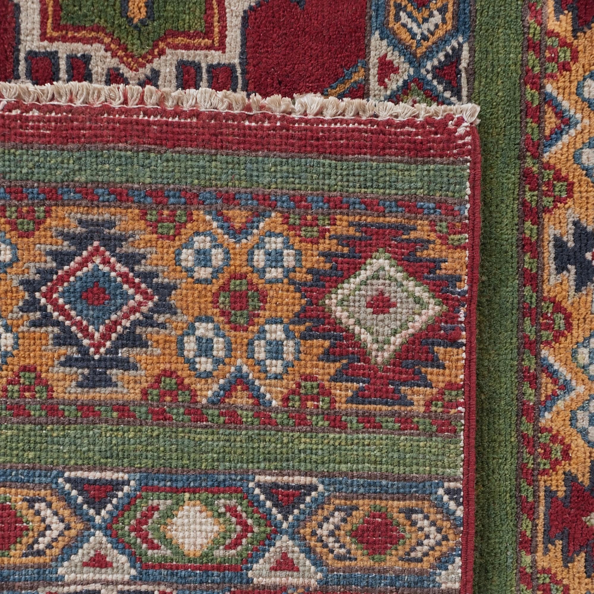 2' 7 x 9' 7 Hand Knotted Kazak Runner Rug