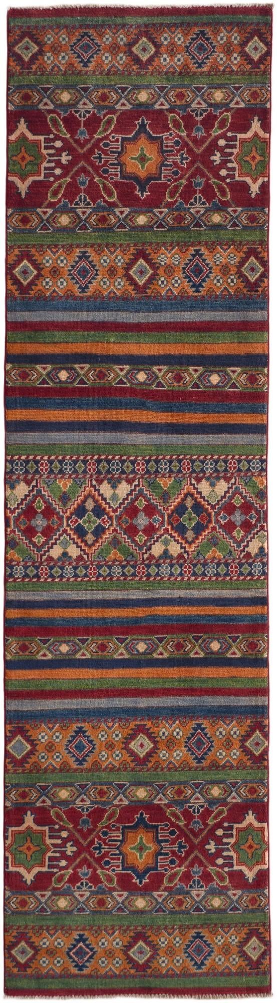 2' 7 x 9' 7 Hand Knotted Kazak Runner Rug