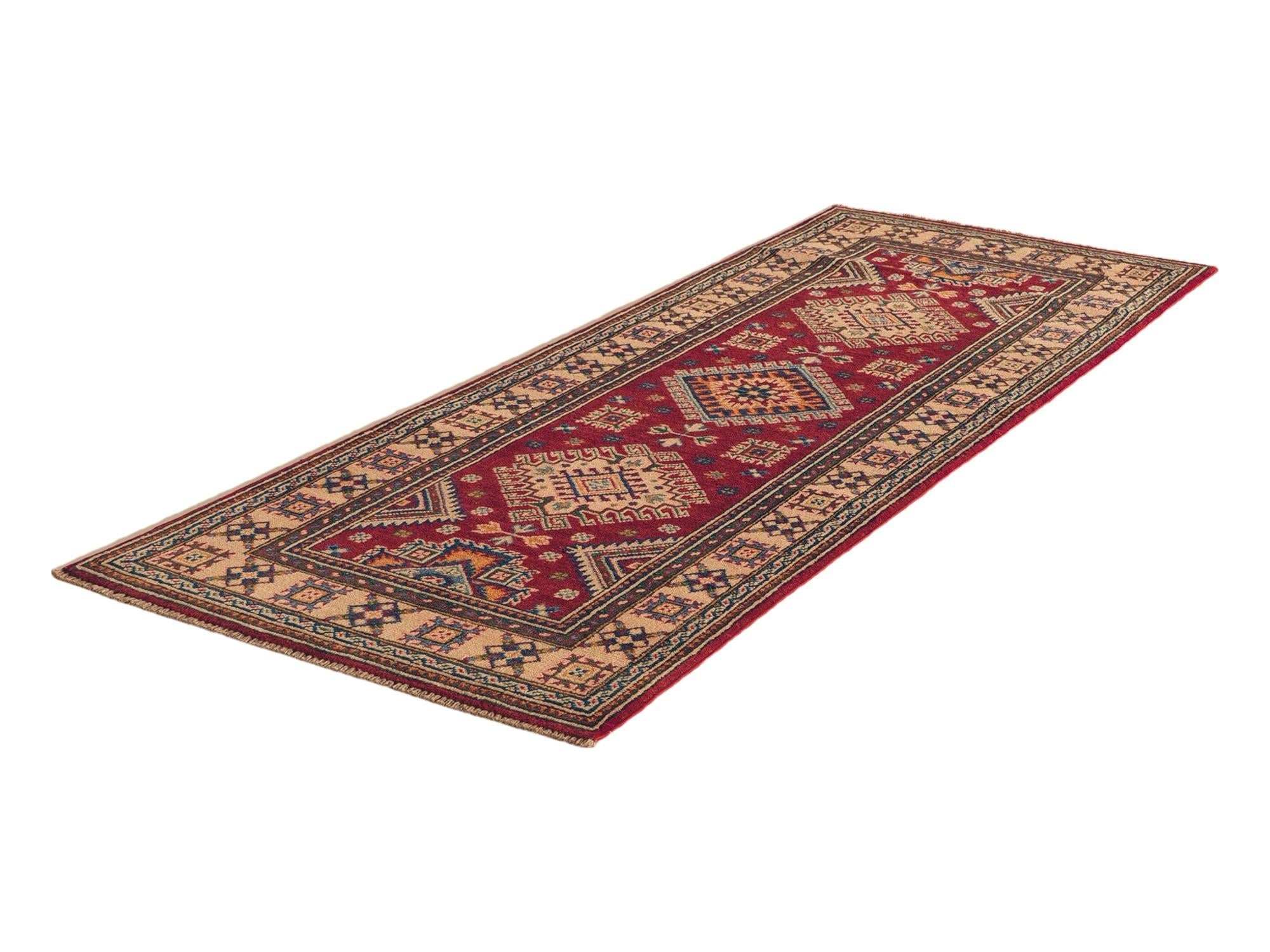 75cm x 210cm anudado a mano Kazak Alfombra Pasillera