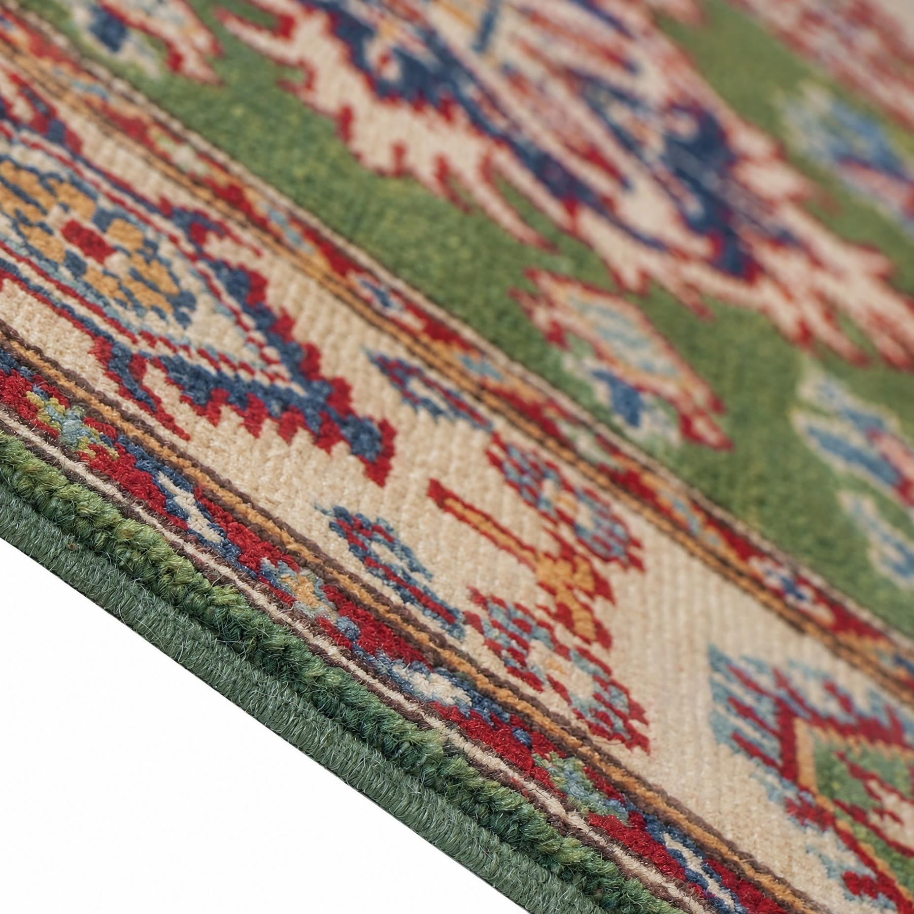 80cm x 200cm Handgeknüpft Kazak Läufer Teppich