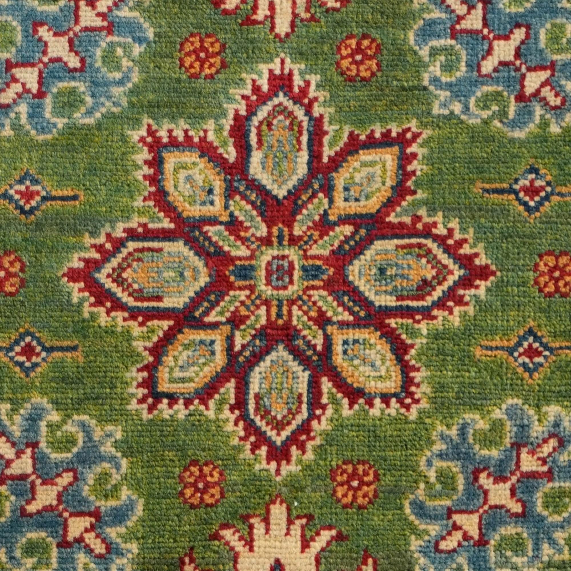 80cm x 200cm anudado a mano Kazak Alfombra Pasillera