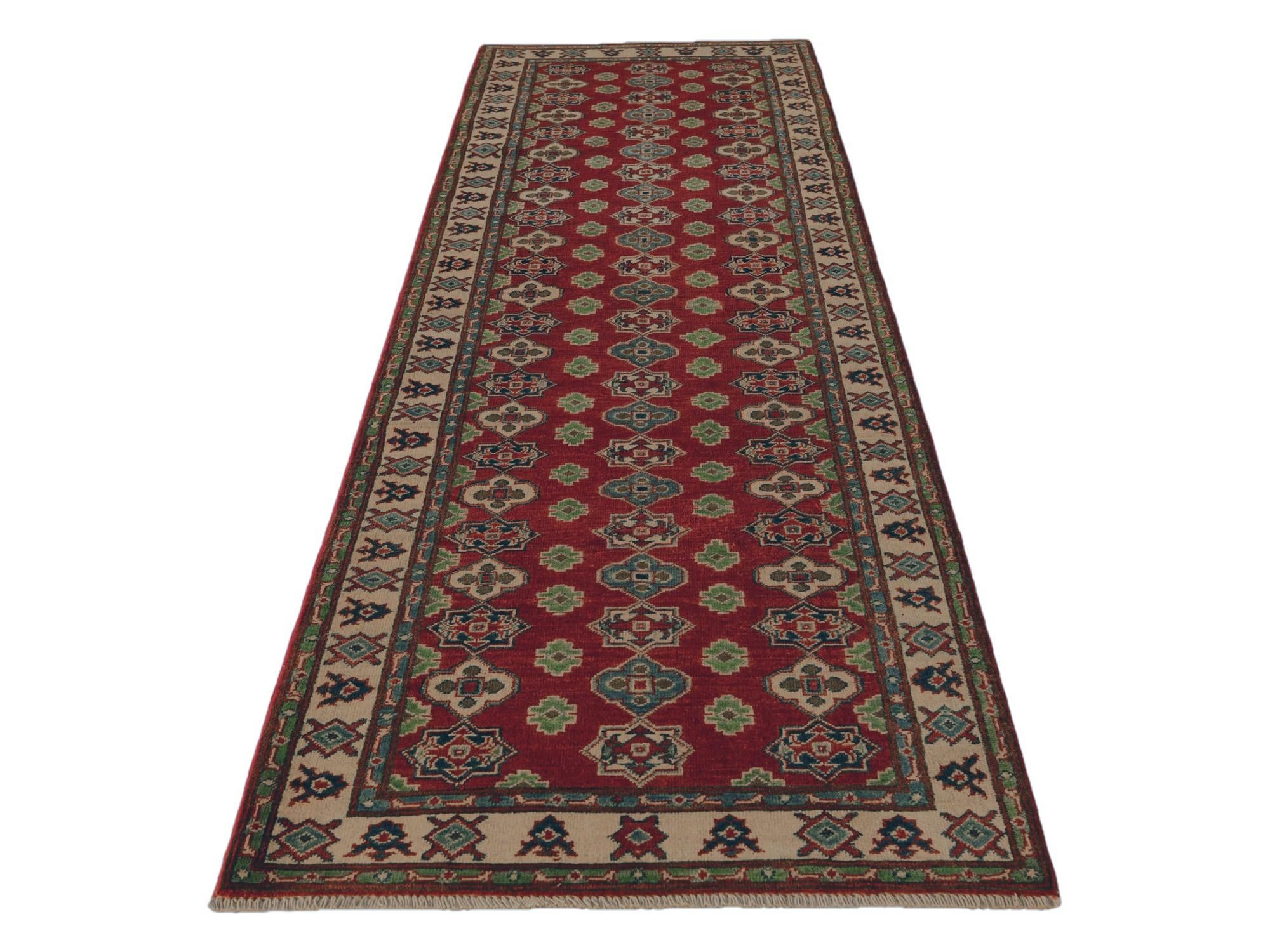 2' 10 x 9' 6 Hand Knotted Kazak Runner Rug
