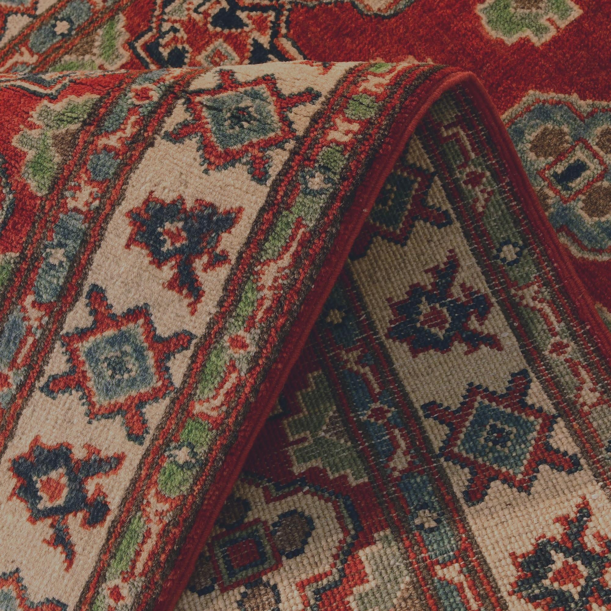 2' 10 x 9' 6 Hand Knotted Kazak Runner Rug