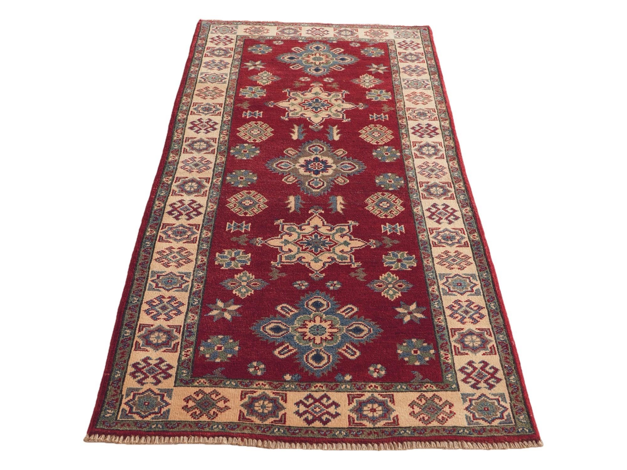 2' 8 x 6' 6 Hand Knotted Kazak Runner Rug