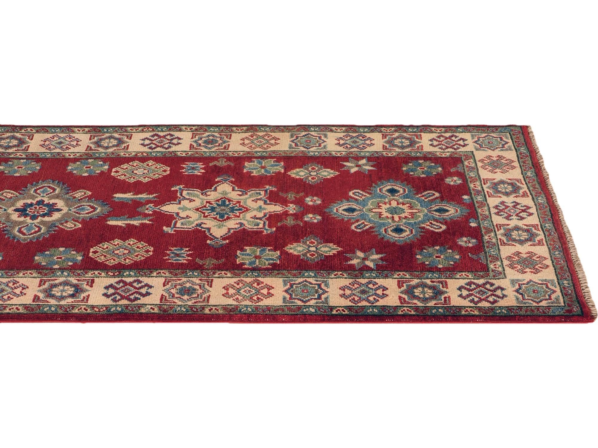 2' 8 x 6' 6 Hand Knotted Kazak Runner Rug