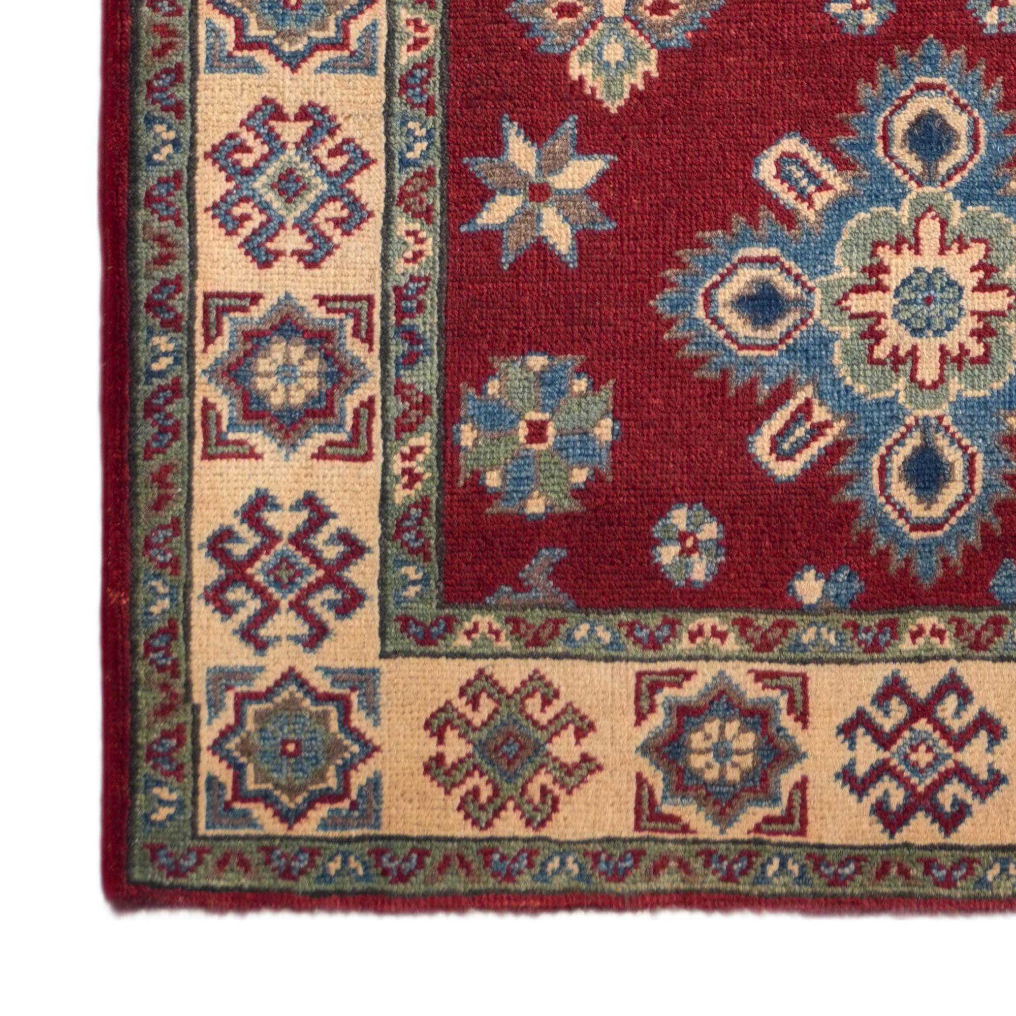 2' 8 x 6' 6 Hand Knotted Kazak Runner Rug