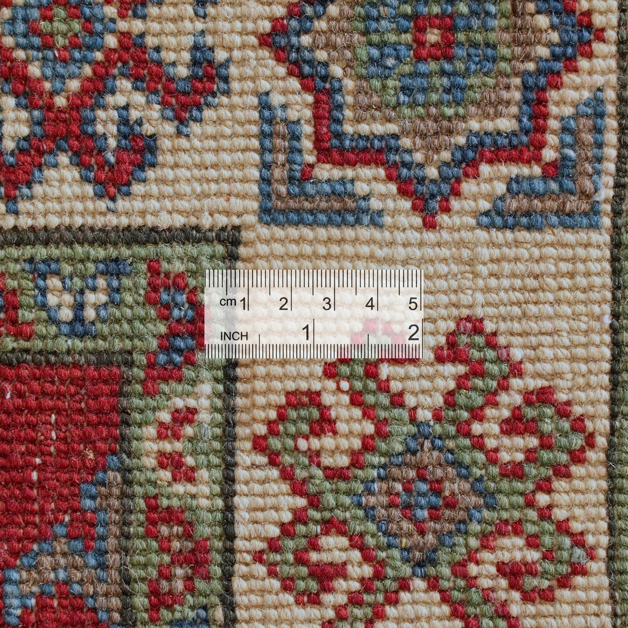 2' 8 x 6' 6 Hand Knotted Kazak Runner Rug