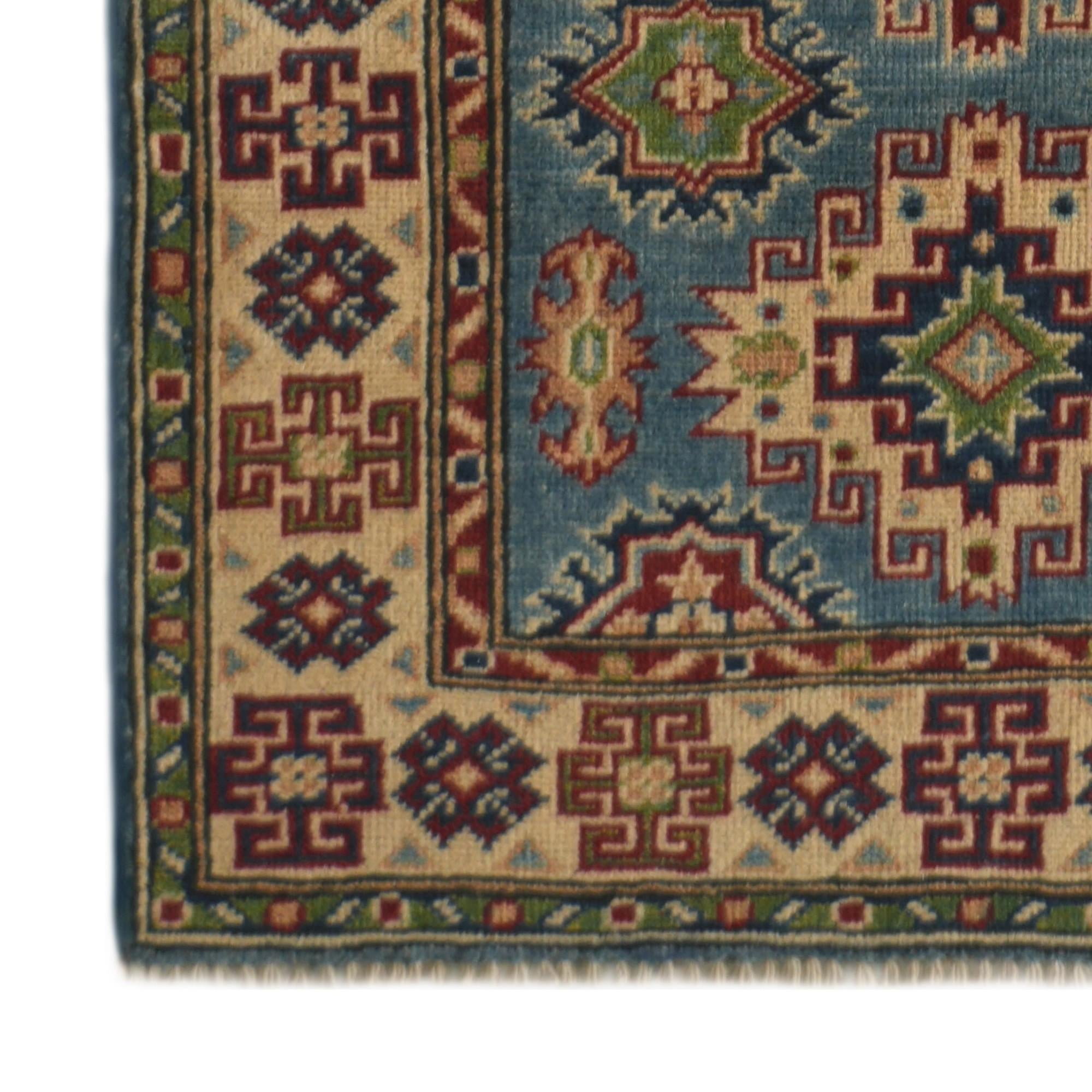 Detail image 7 of 10: 2' 7 x 11' 1 Hand Knotted Kazak Runner Rug
