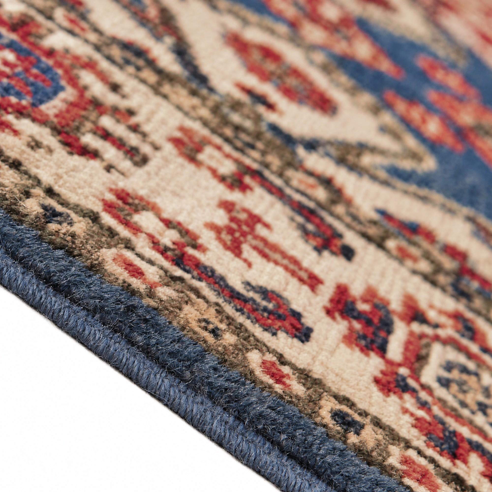 60cm x 185cm Hand Knotted Kazak Runner Rug
