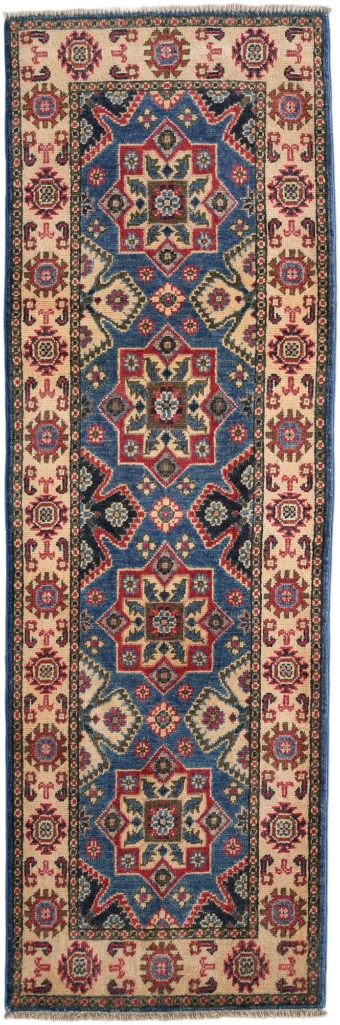 2' x 6' 1 Hand Knotted Kazak Runner Rug