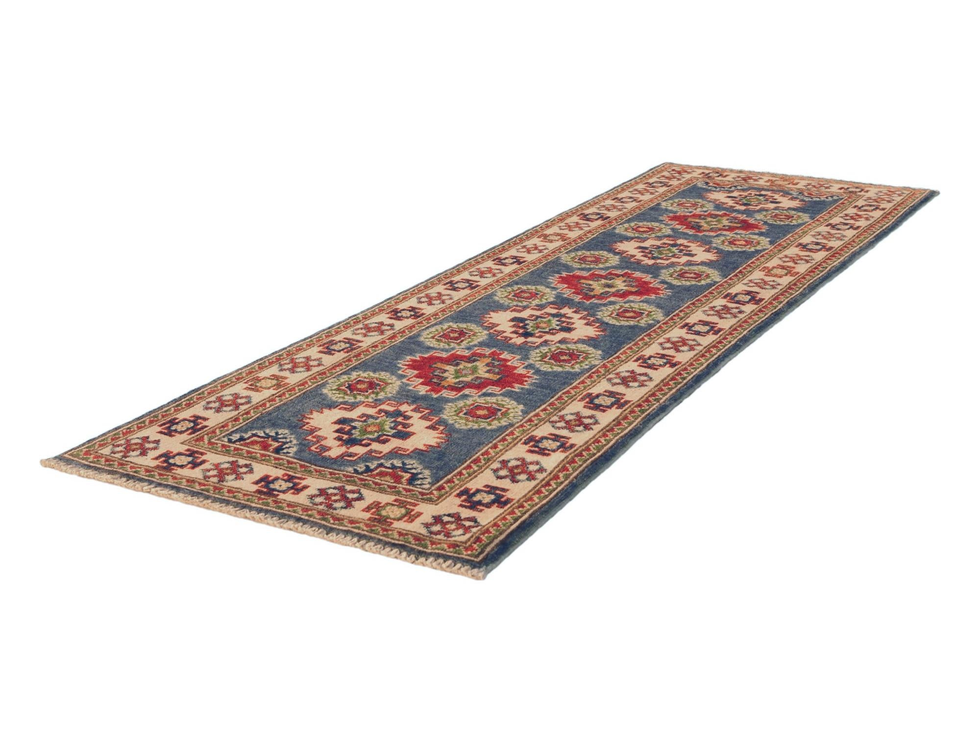 60cm x 185cm anudado a mano Kazak Alfombra Pasillera