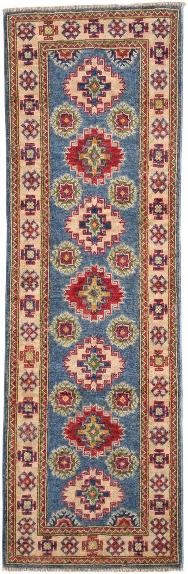 2' x 6' 1 Hand Knotted Kazak Runner Rug
