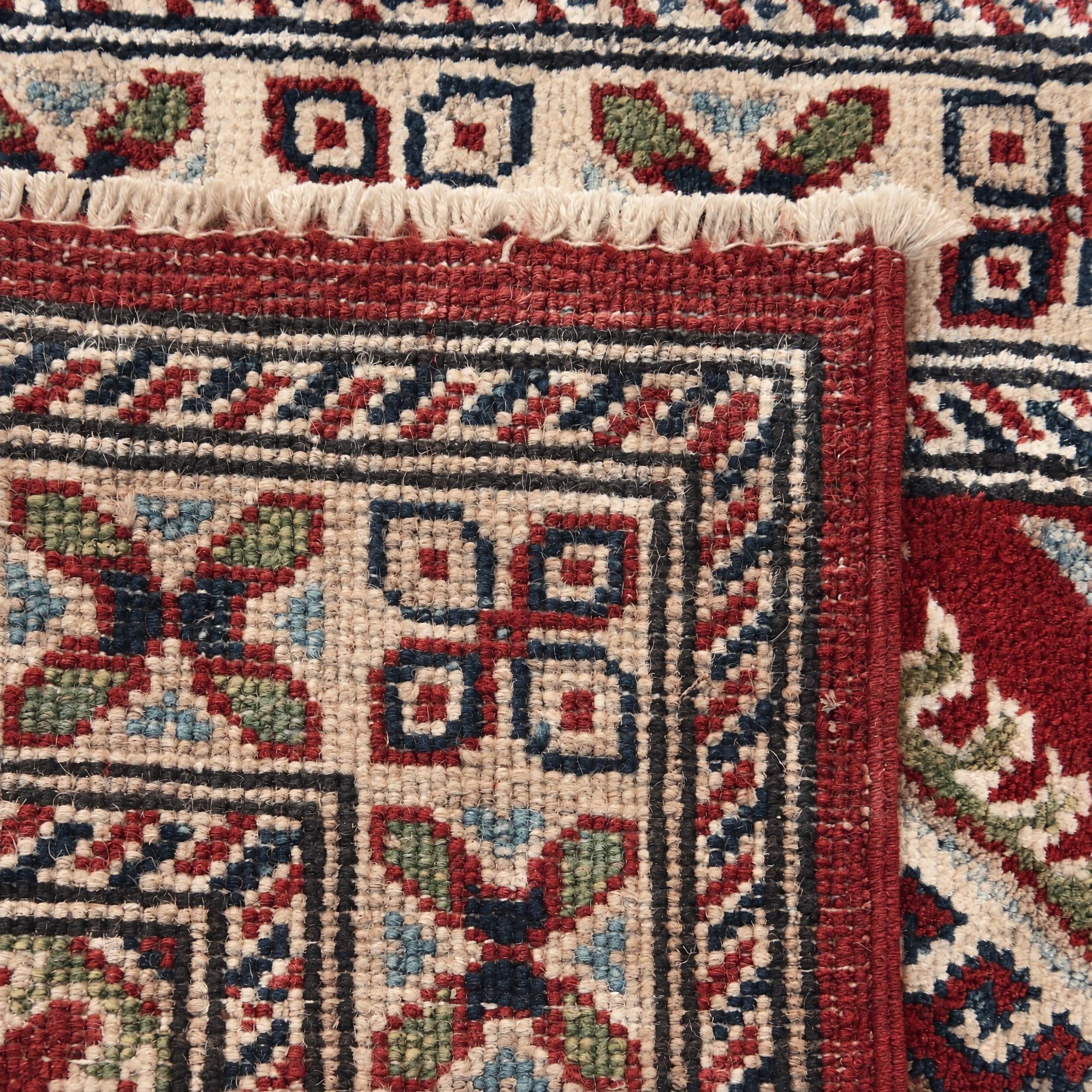 60cm x 185cm anudado a mano Kazak Alfombra Pasillera