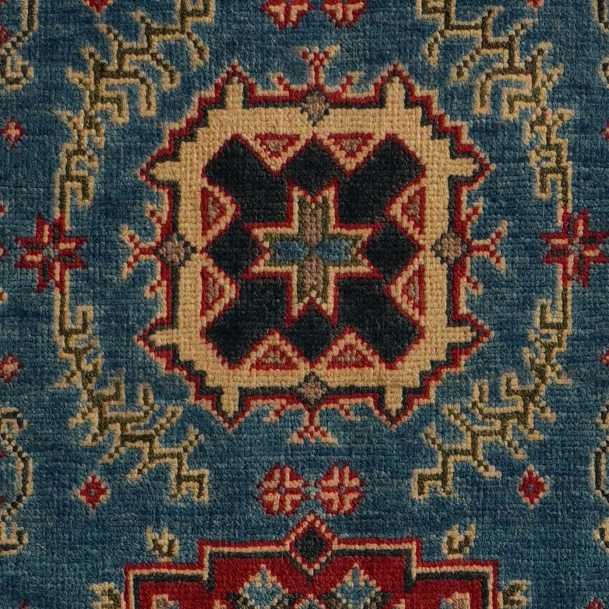 2' 7 x 10' 4 Hand Knotted Kazak Runner Rug