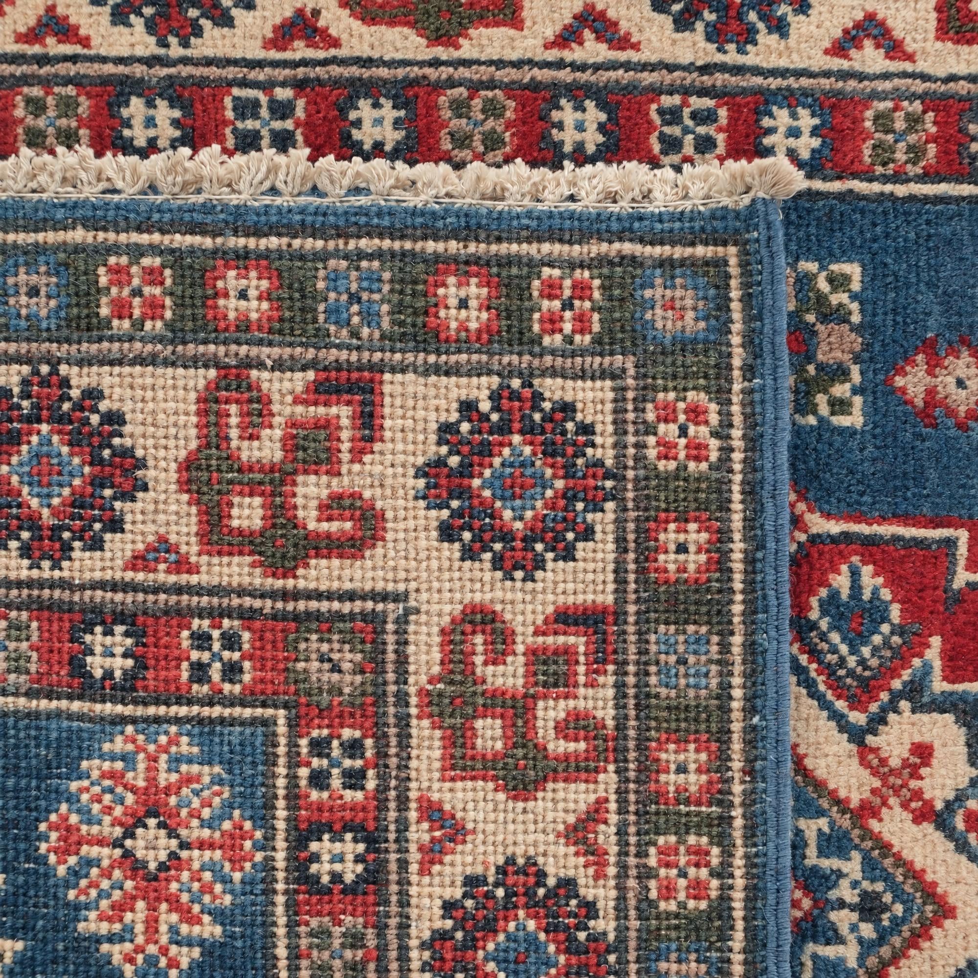 2' 7 x 10' 4 Hand Knotted Kazak Runner Rug