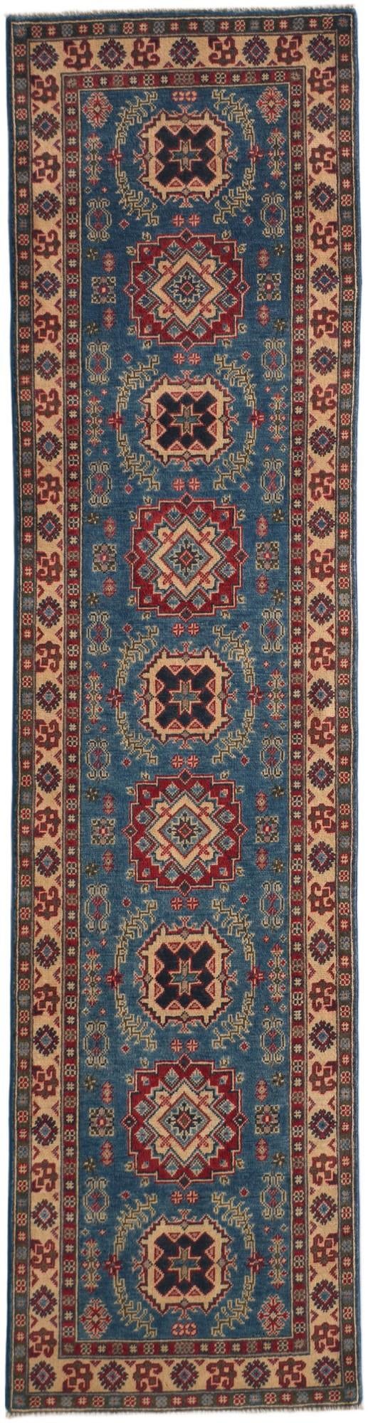 2' 7 x 10' 4 Hand Knotted Kazak Runner Rug