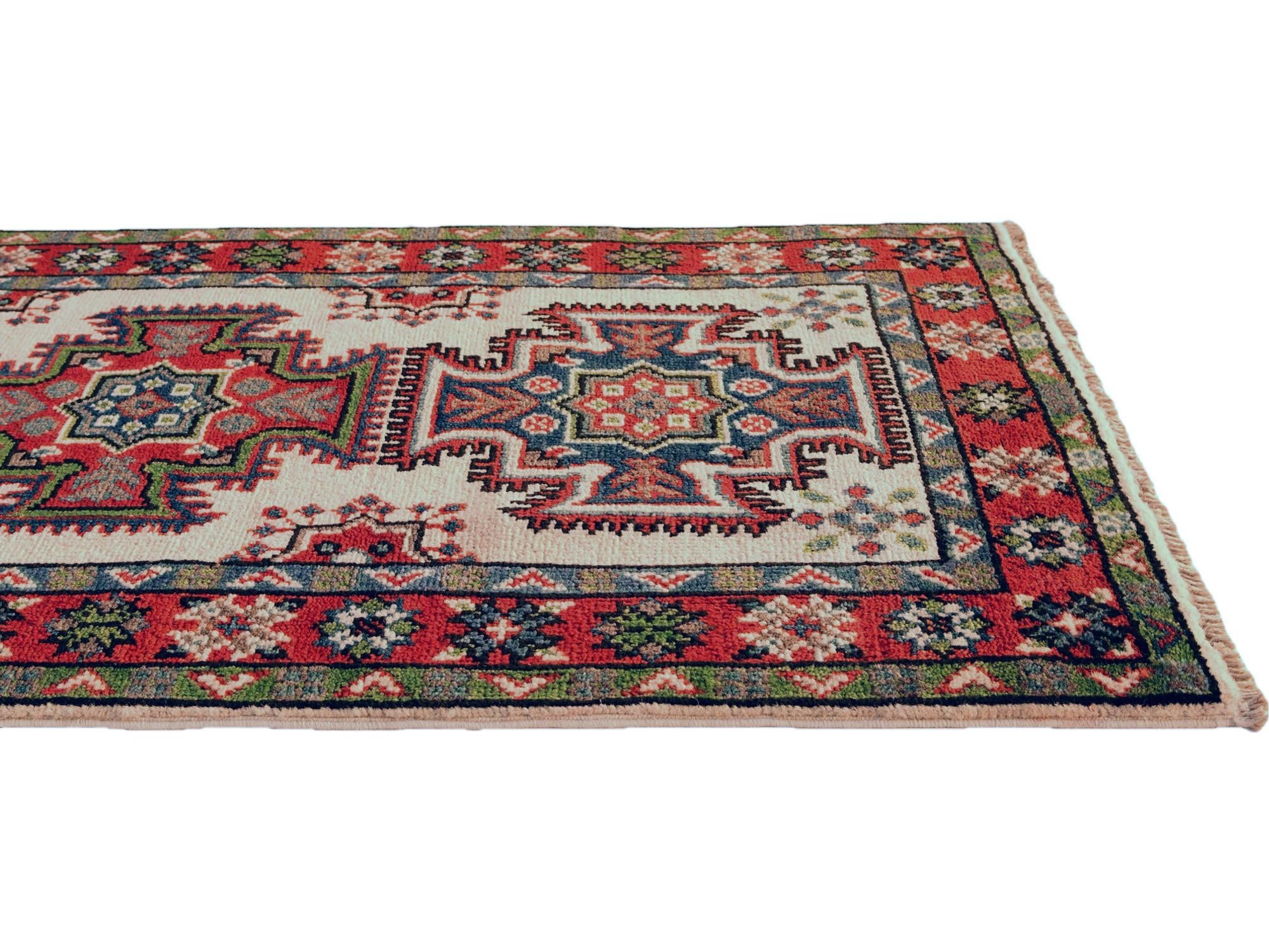 2' 1 x 6' 6 Hand Knotted Kazak Runner Rug