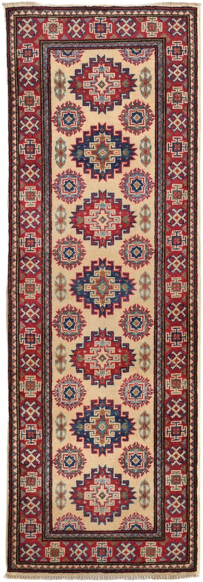 2' 1 x 6' Hand Knotted Kazak Runner Rug