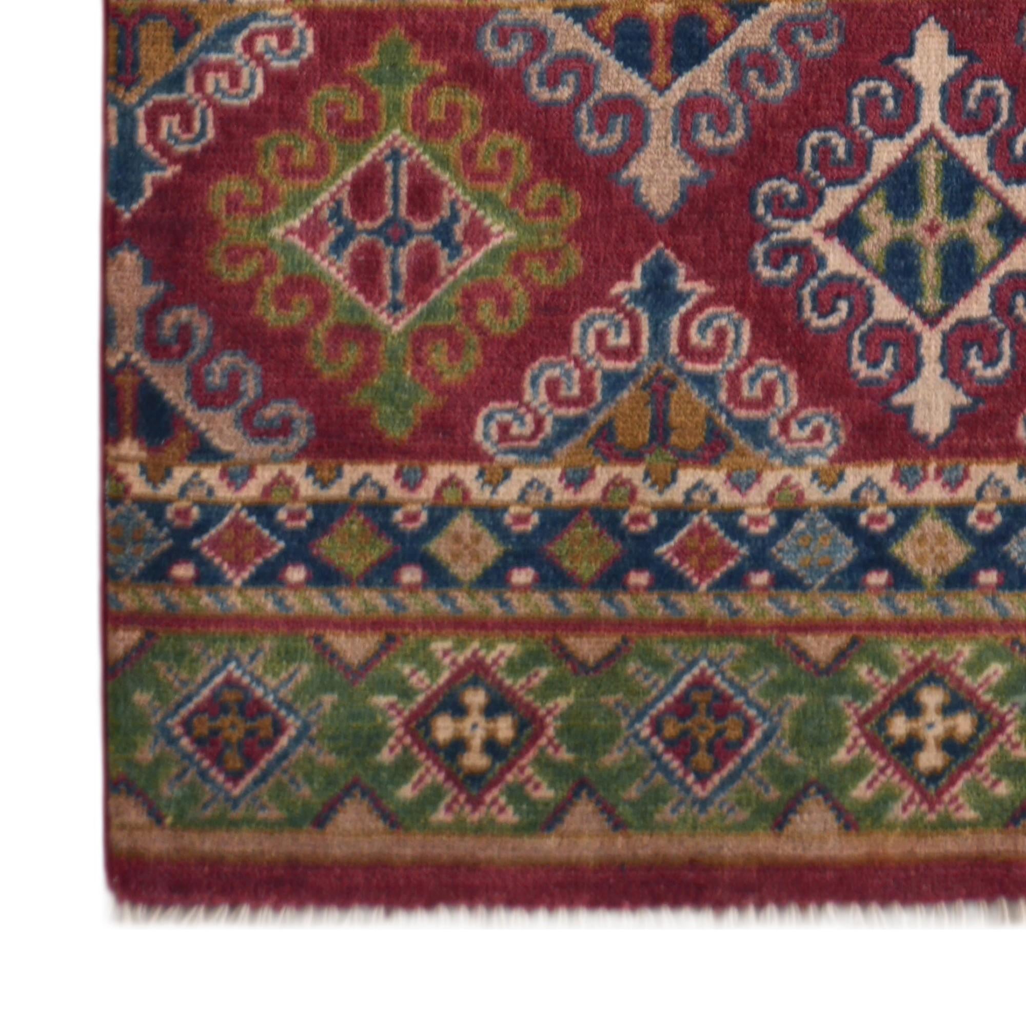 2' 9 x 9' 10 Hand Knotted Kazak Runner Rug