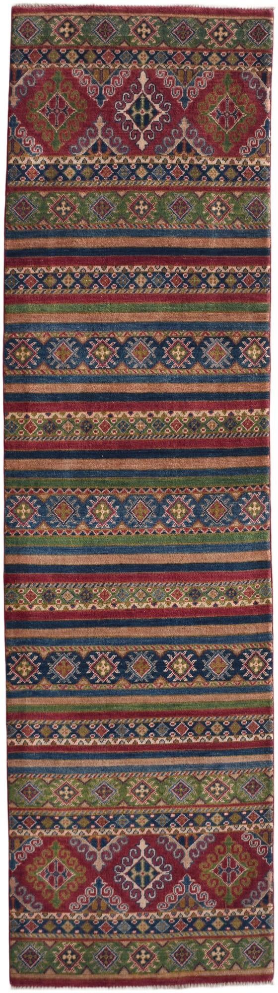 2' 9 x 9' 10 Hand Knotted Kazak Runner Rug