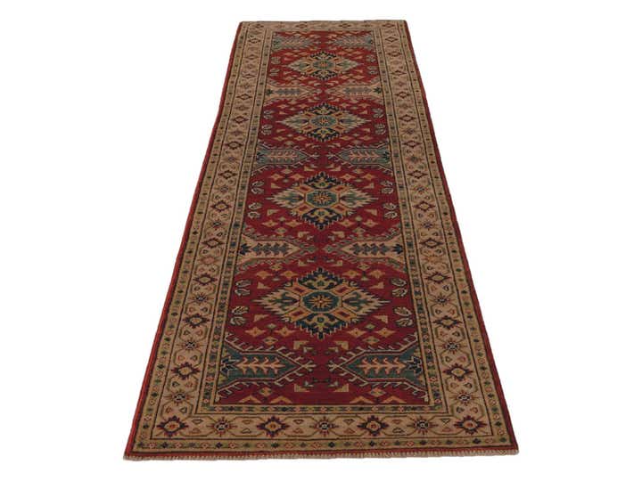2' 10 x 9' 5 Hand Knotted Kazak Runner Rug