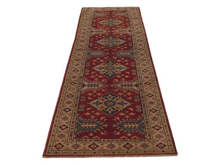 Detail image of 2' 10 x 9' 5 Hand Knotted Kazak Runner Rug