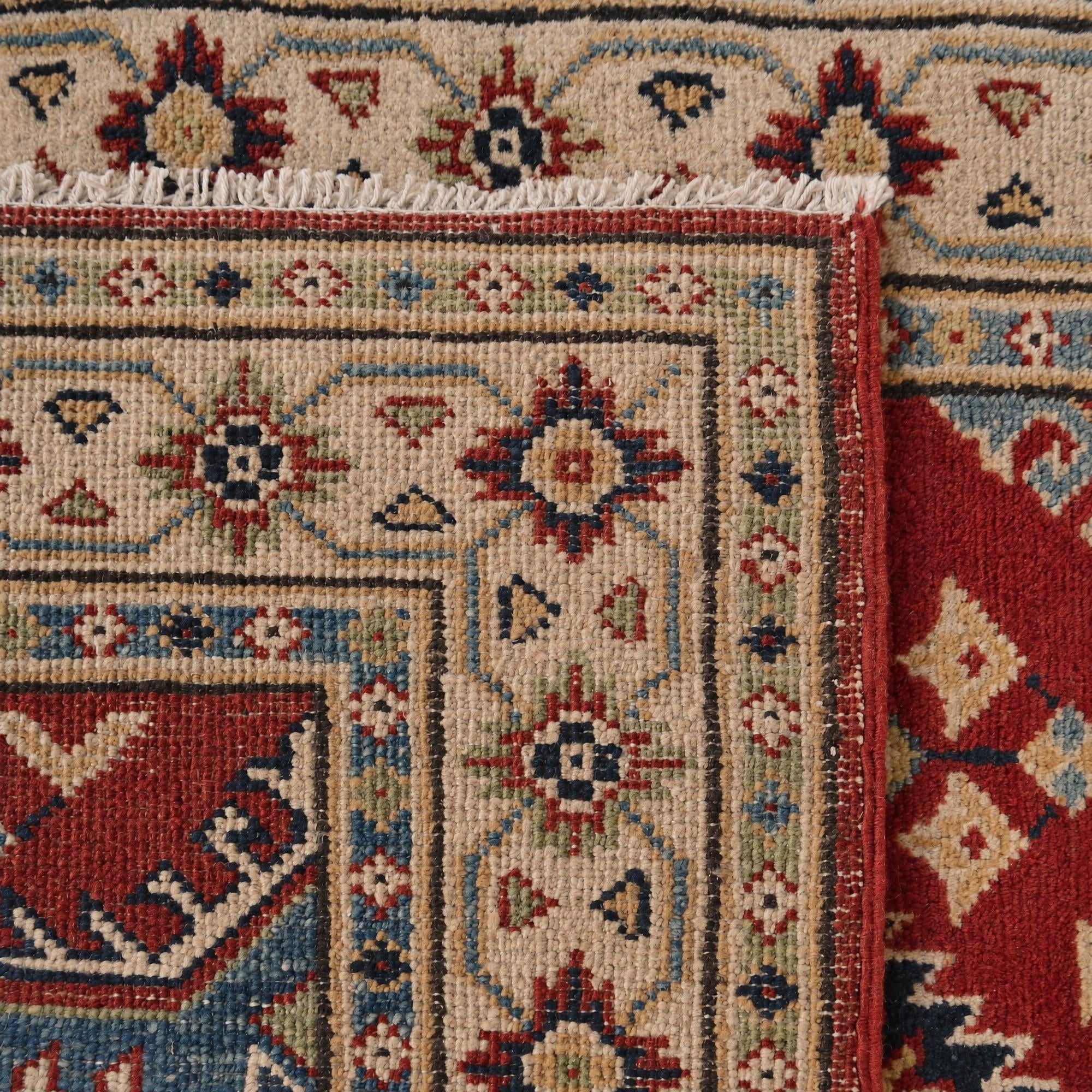 85cm x 285cm anudado a mano Kazak Alfombra Pasillera