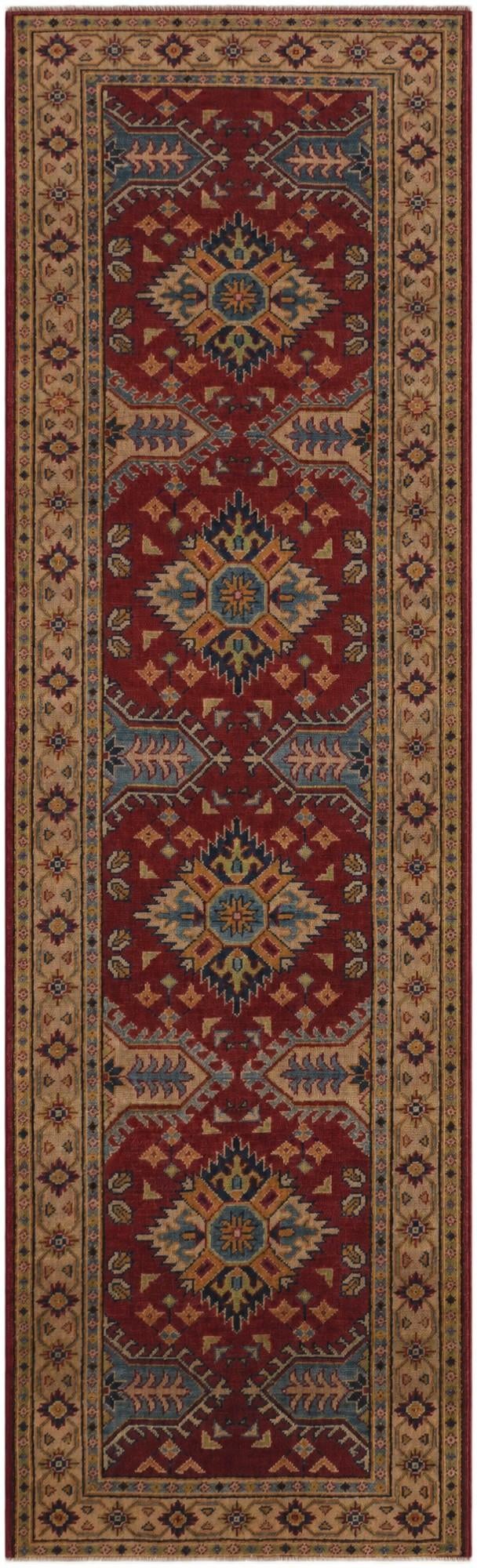 2' 10 x 9' 5 Hand Knotted Kazak Runner Rug
