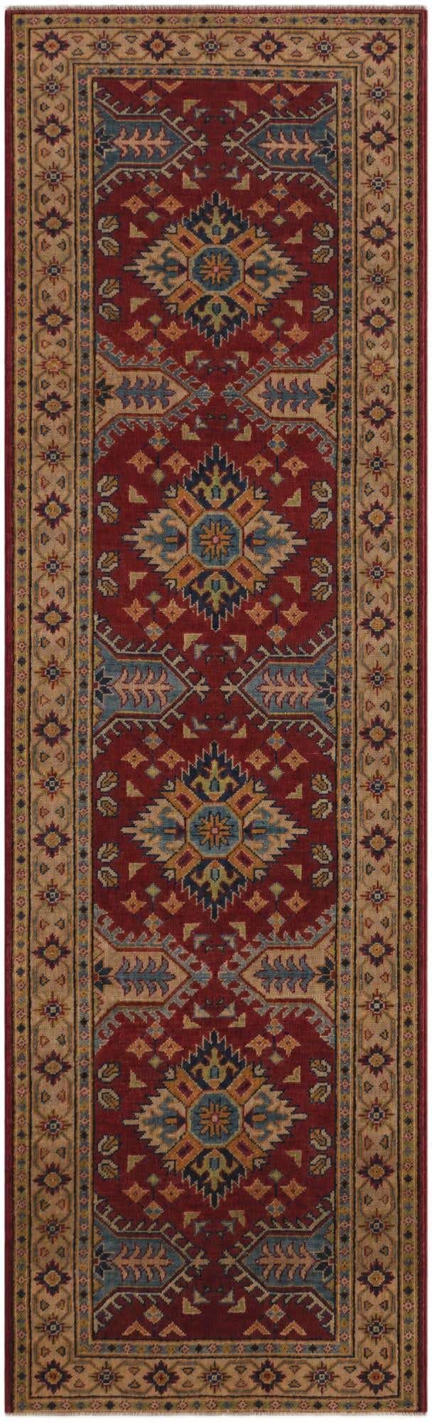 2' 10 x 9' 5 Hand Knotted Kazak Runner Rug