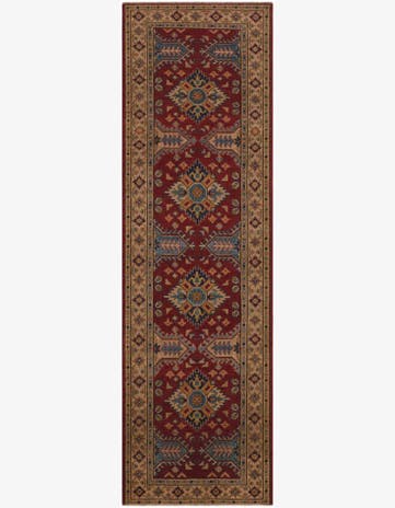 2' 10 x 9' 5 Hand Knotted Kazak Runner Rug