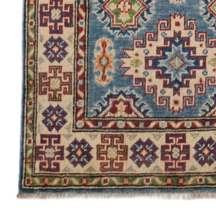 Detail image of 80cm x 300cm Hand Knotted Kazak Runner Rug