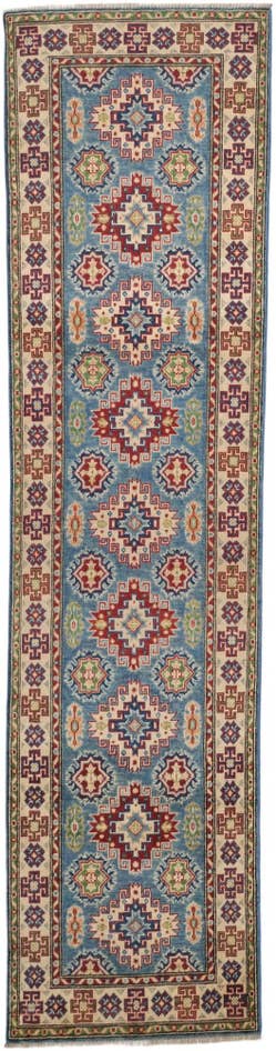 Detail image of 80cm x 300cm Hand Knotted Kazak Runner Rug