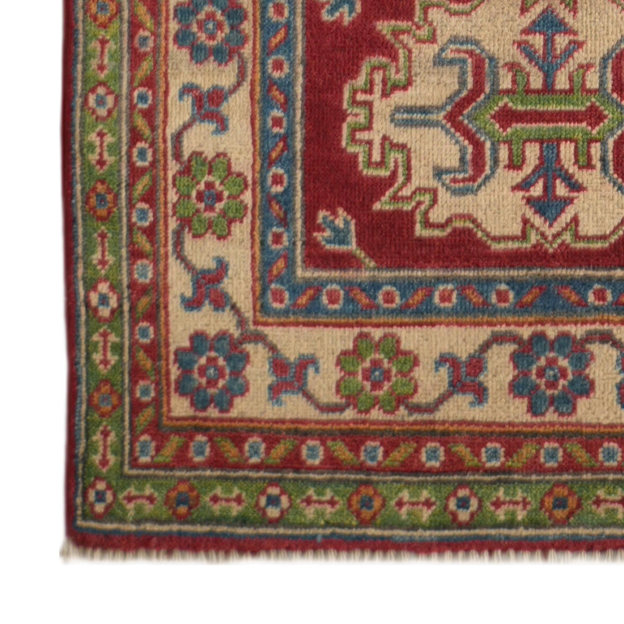 Detail image 7 of 10: 2' 9 x 10' 1 Hand Knotted Kazak Runner Rug