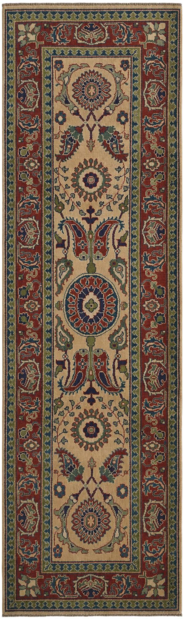 2' 11 x 9' 9 Hand Knotted Kazak Runner Rug
