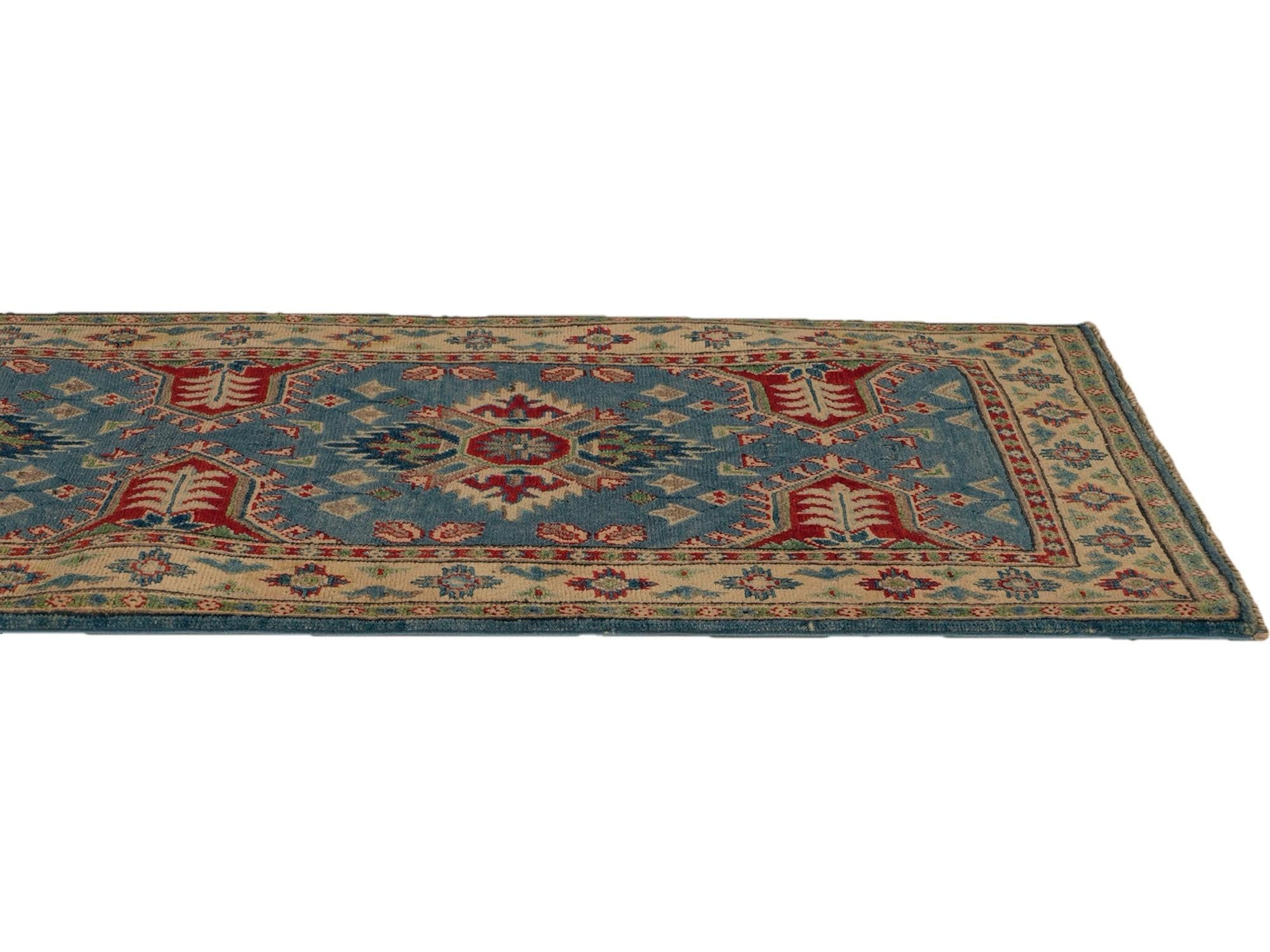 2' 7 x 9' 7 Hand Knotted Kazak Runner Rug