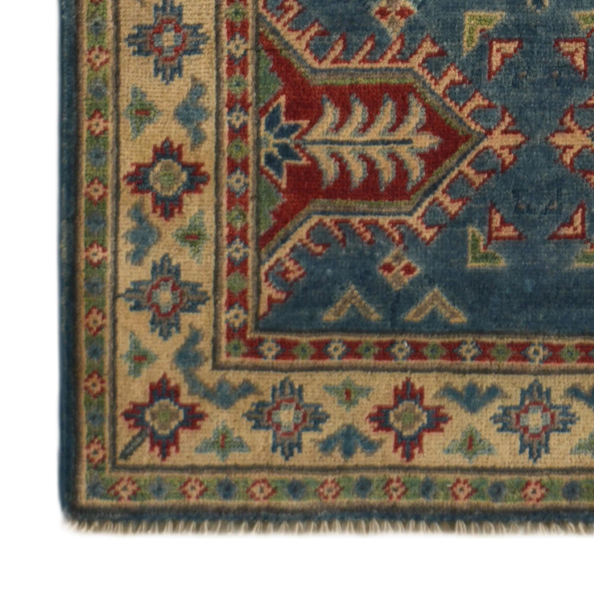 2' 7 x 9' 7 Hand Knotted Kazak Runner Rug