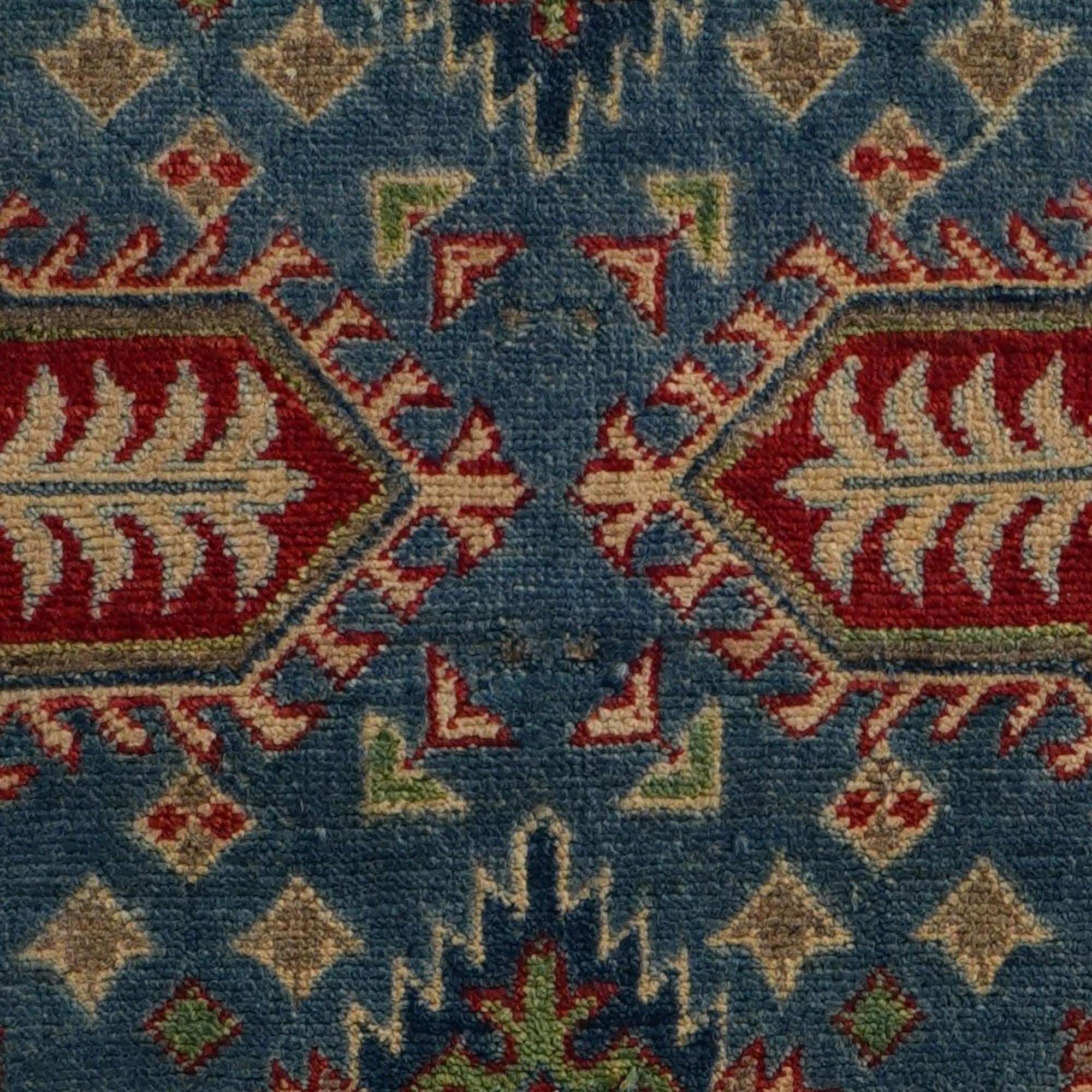 2' 7 x 9' 7 Hand Knotted Kazak Runner Rug