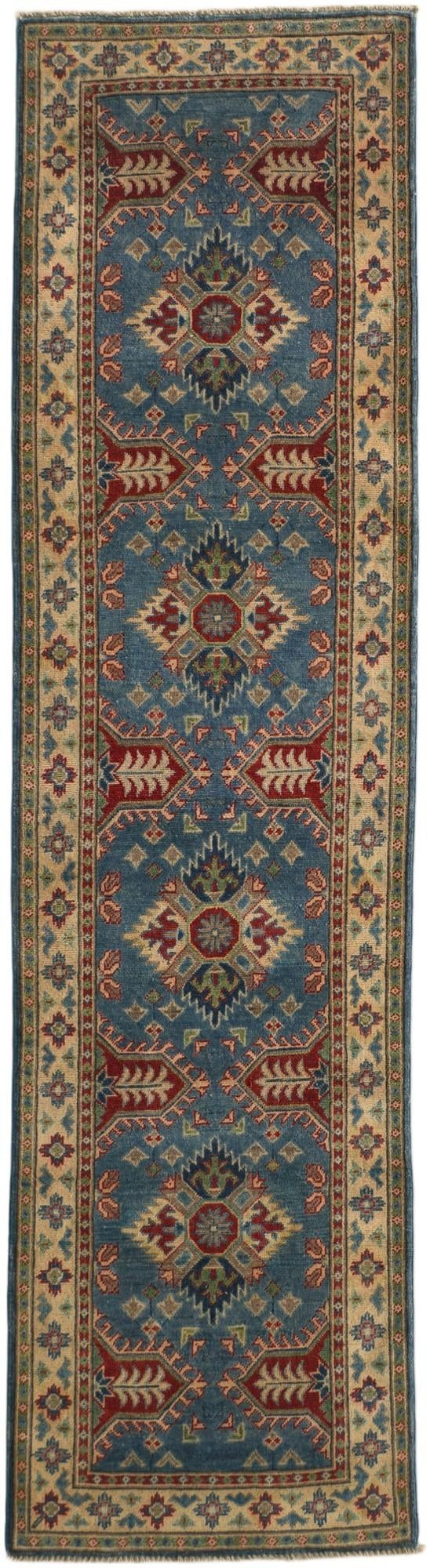 2' 7 x 9' 7 Hand Knotted Kazak Runner Rug