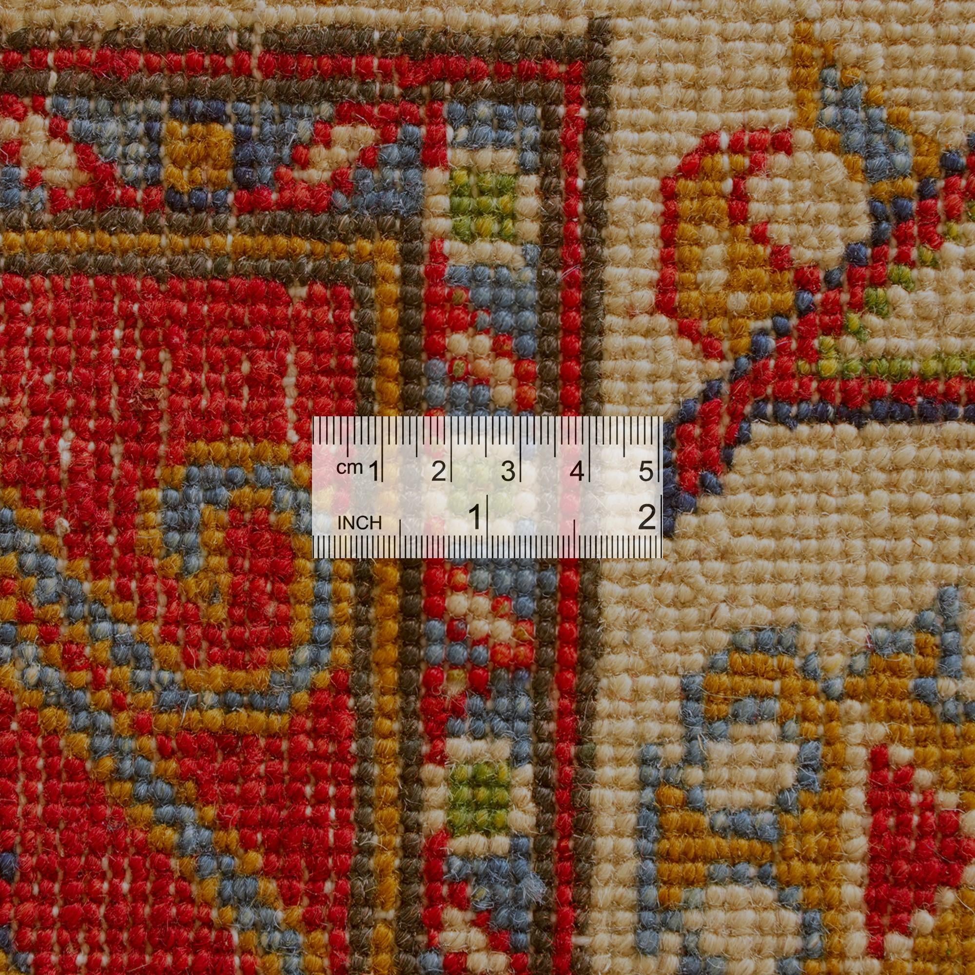 Detail image 9 of 10: 2' 8 x 9' 5 Hand Knotted Kazak Runner Rug
