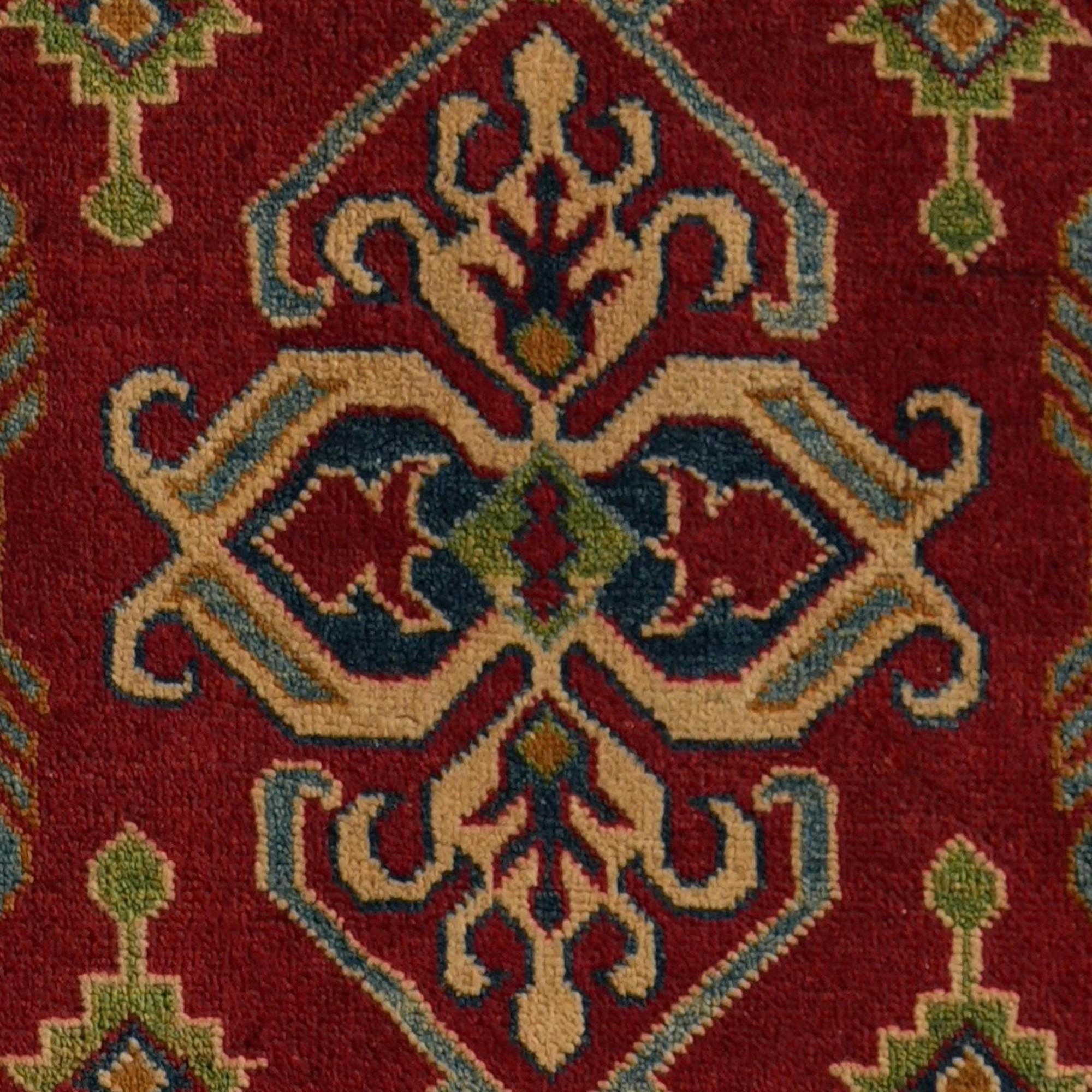 Detail image 10 of 10: 2' 8 x 9' 5 Hand Knotted Kazak Runner Rug