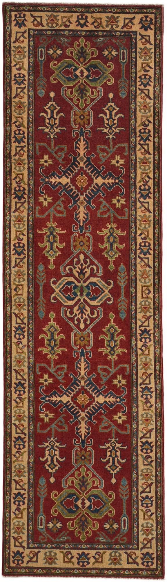Detail image 2 of 10: 2' 8 x 9' 5 Hand Knotted Kazak Runner Rug