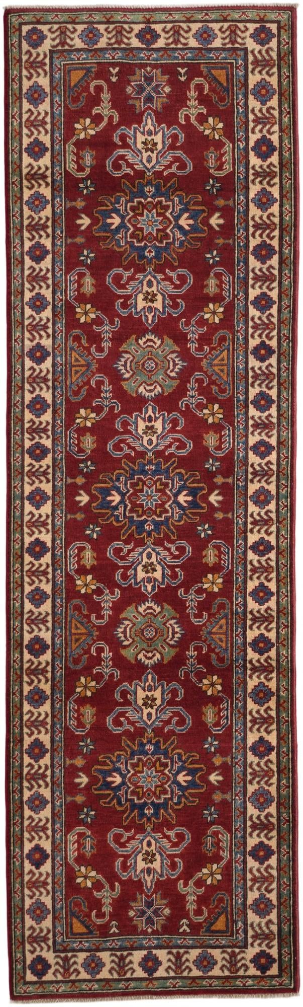 2' 10 x 9' 5 Hand Knotted Kazak Runner Rug