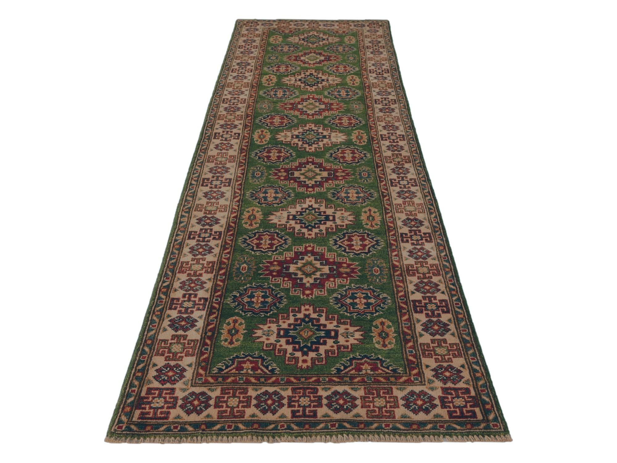 2' 7 x 9' 5 Hand Knotted Kazak Runner Rug