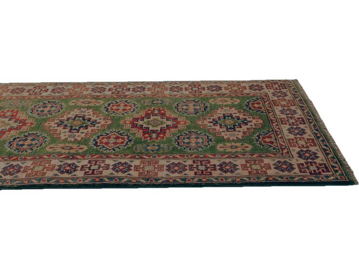 Detail image of 2' 7 x 9' 5 Hand Knotted Kazak Runner Rug