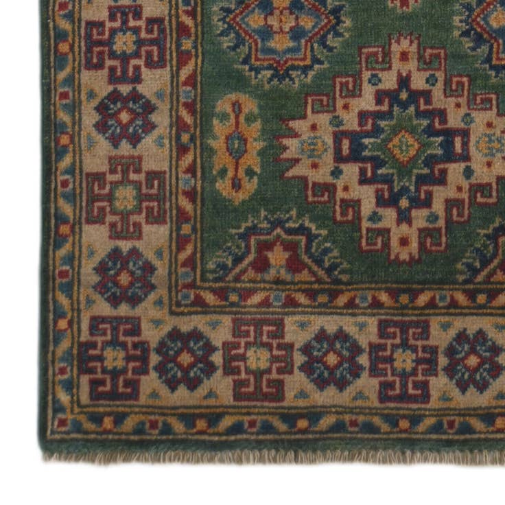 Detail image of 2' 7 x 9' 5 Hand Knotted Kazak Runner Rug