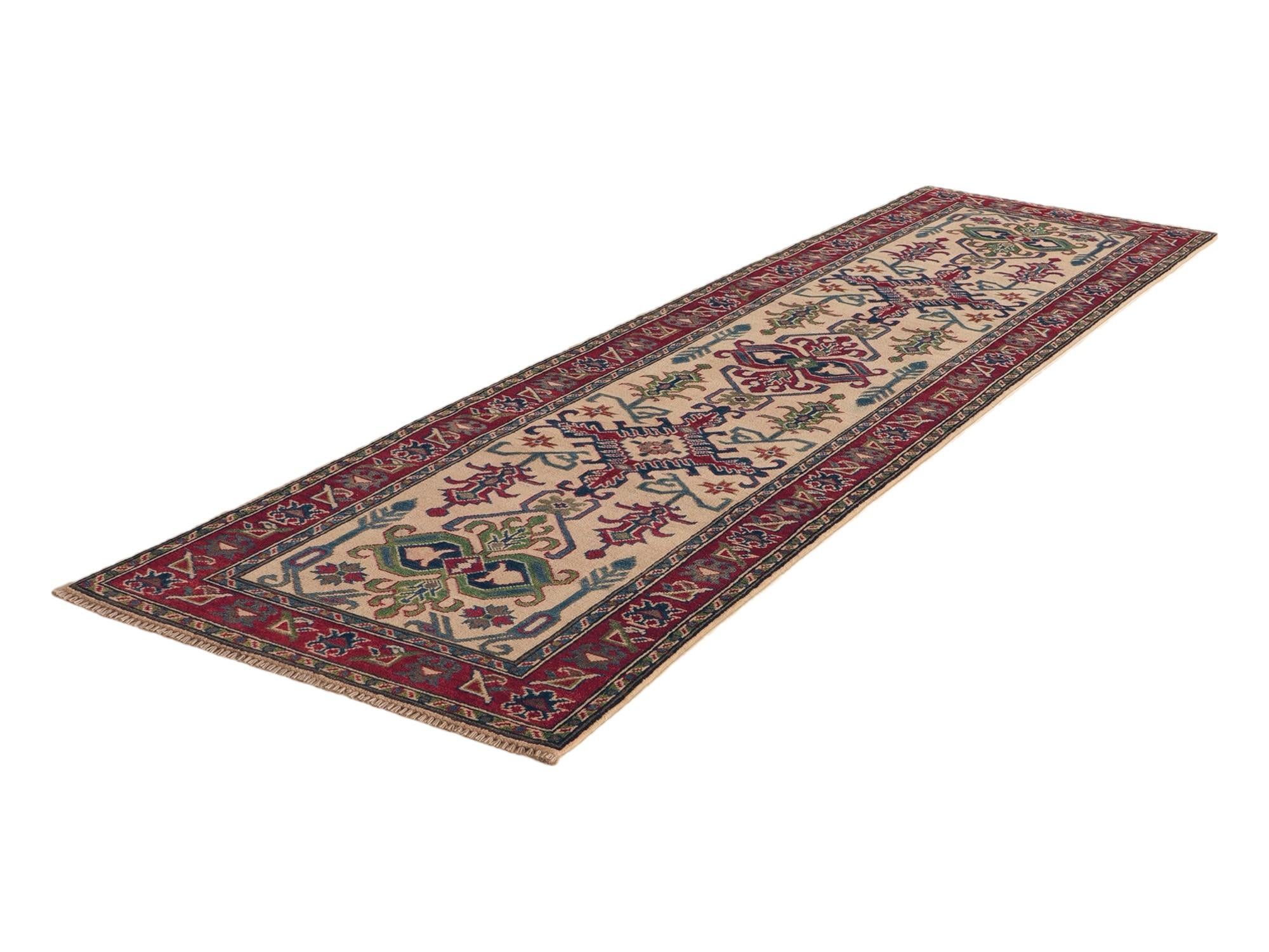 80cm x 295cm Hand Knotted Kazak Runner Rug